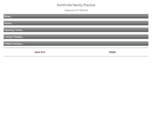 Tablet Screenshot of northvillefamilypractice.nhs.uk